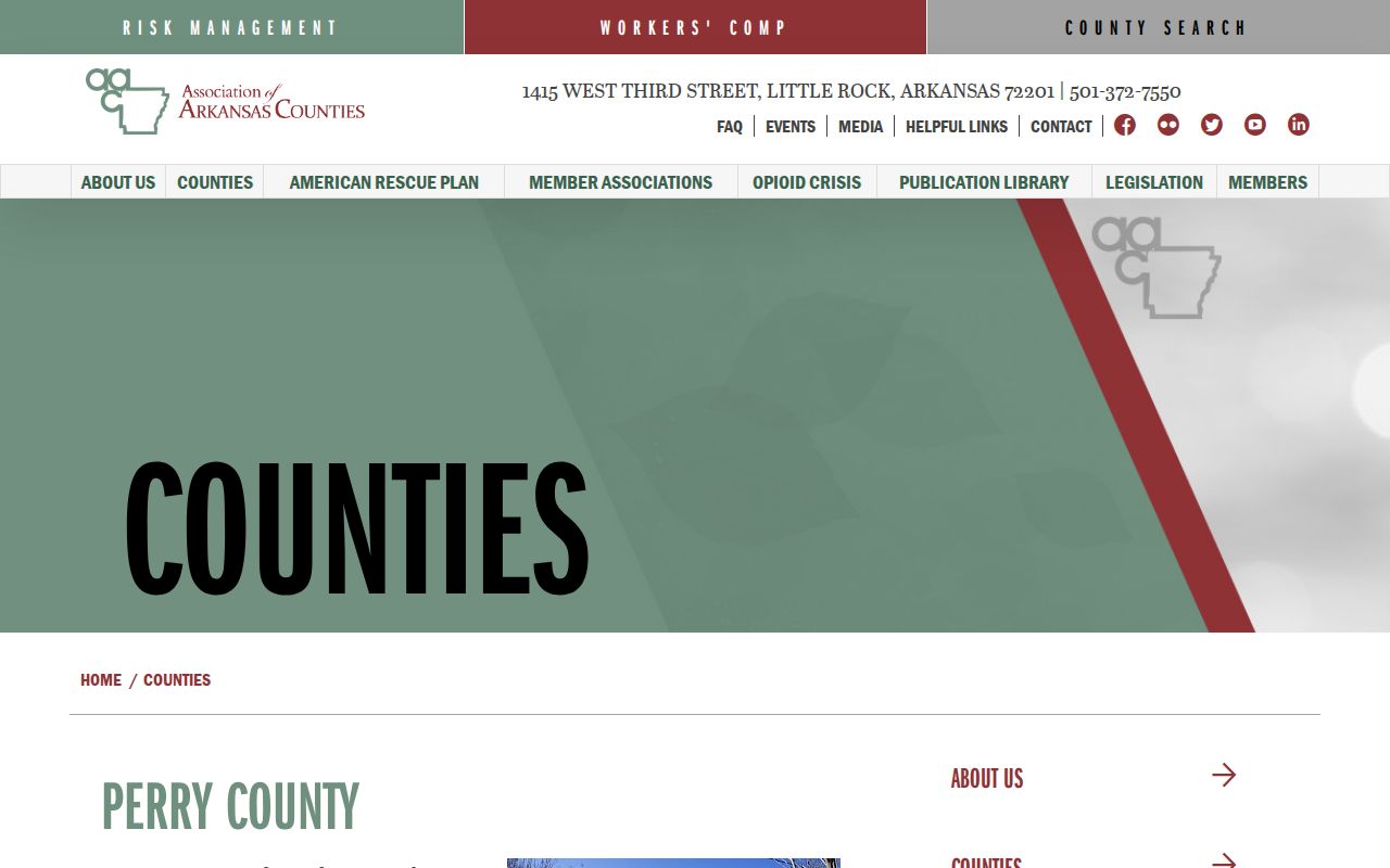 Association of Arkansas Counties profile for Perry County offices