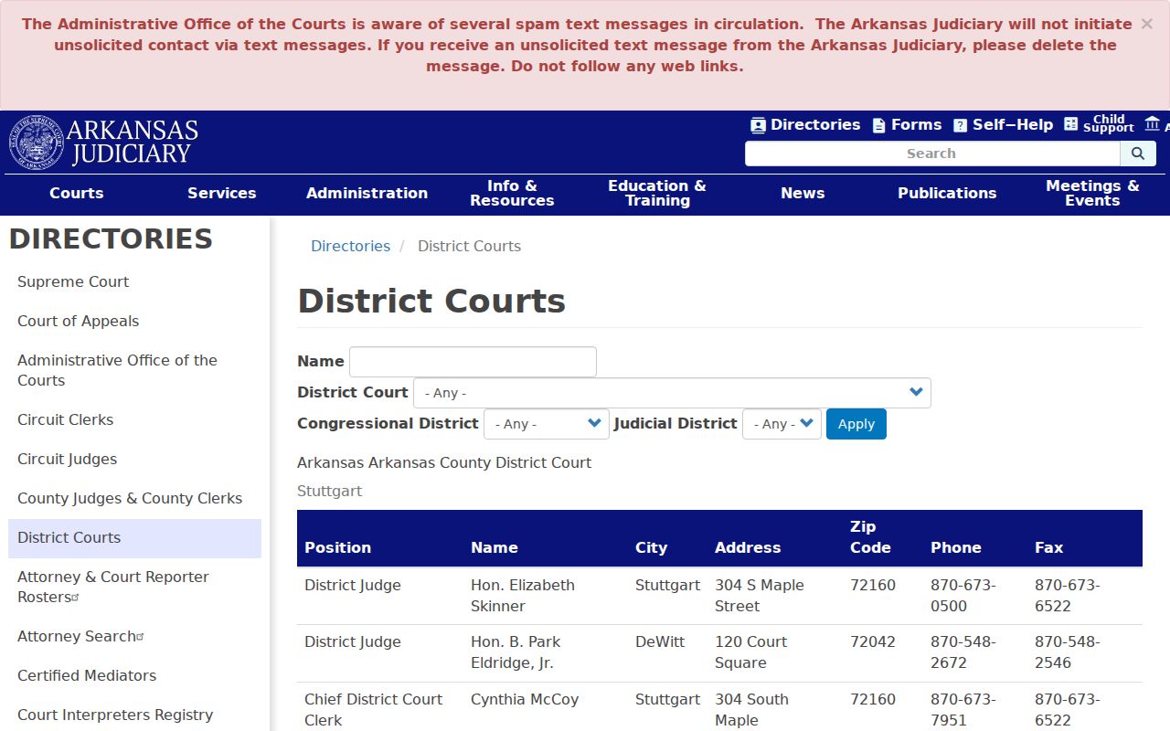 Perry County court docket District Court directory