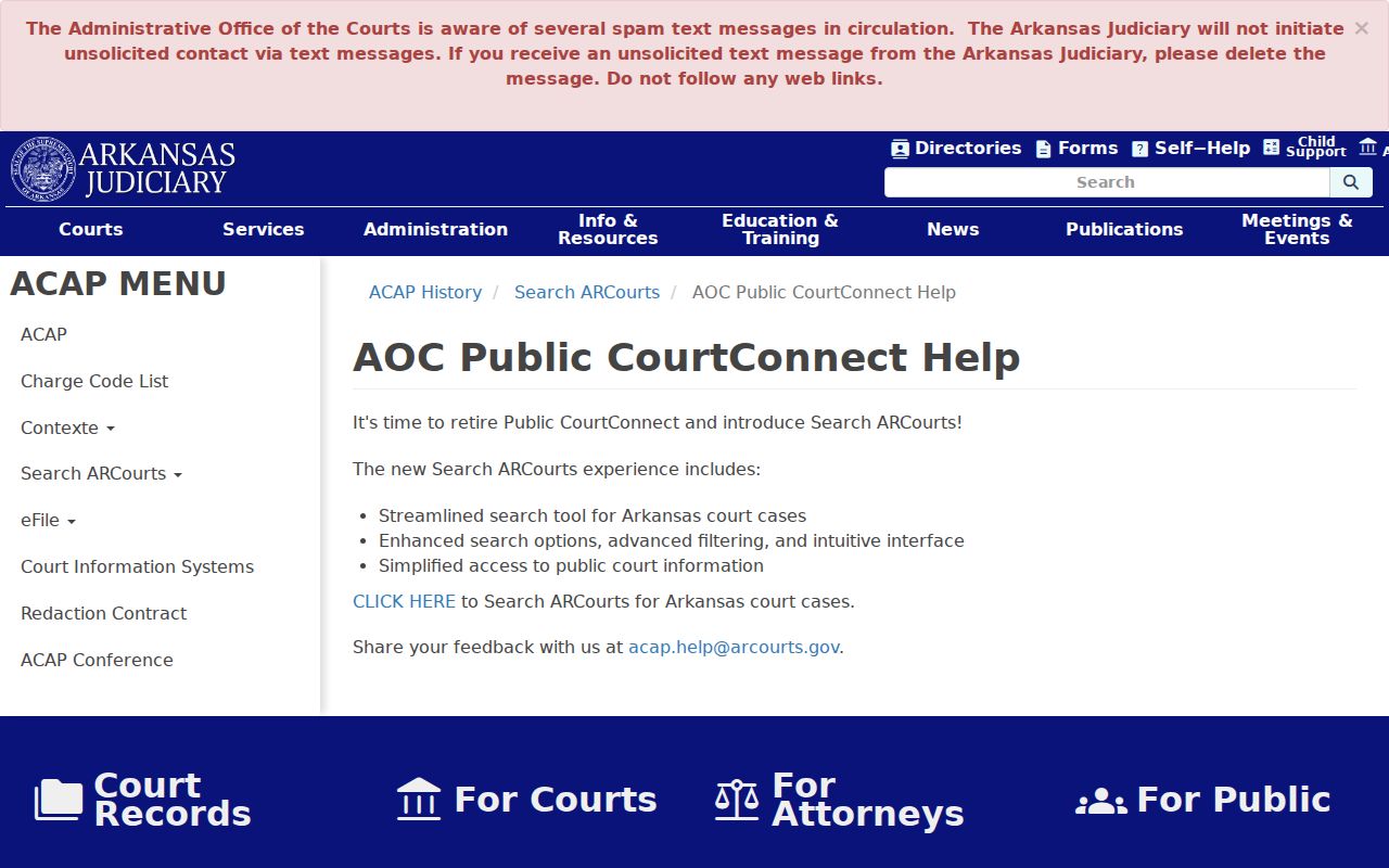 Perry County court docket navigation and record fields